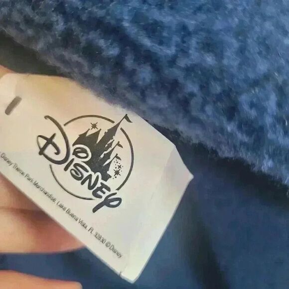 Disney Parks Unisex Adult Blue Poly Fleece w Mickey Embroidery Zip Front Jacket - Picture 10 of 12